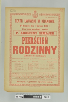 PIERŚCIEŃ RODZINNY (Gillette de Narbonne)