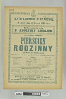 PIERŚCIEŃ RODZINNY (Gillette de Narbonne)