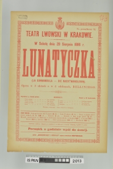 LUNATYCZKA (La Sonnambula – Die Nachtwandlerin)