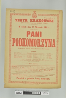 PANI PODKOMORZYNA