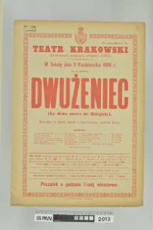 DWUŻENIEC (LE DEUX NOCES DE BOISOJOLY)