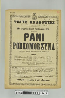 PANI PODKOMORZYNA
