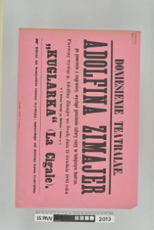 KUGLARKA (LA CIGALE) doniesienie teatralne