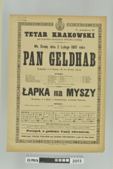 PAN GELDHAB, ŁAPKA NA MYSZY