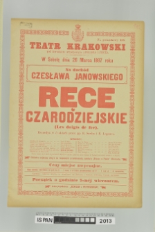 RĘCE CZARODZIEJSKIE (LES DOIGTS DE FEE)