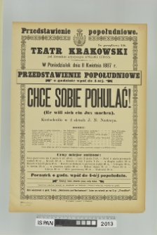 CHCE SOBIE POHULAĆ! (ER WILL SICH EIN JUX MACHEN)