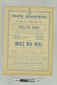MĄŻ NA WSI, koncert skrzypka Sallo Bau
