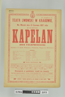 KAPELAN (DER FELDPREDIGER)