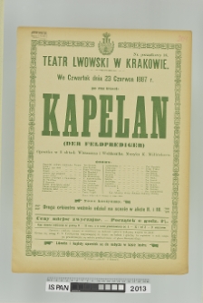 KAPELAN (DER FELDPREDIGER)