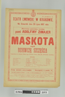 MASKOTA CZYLI DZIEWCZĘ SZCZĘŚCIA