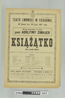 KSIĄŻĄTKO (LE PETIT DUC)