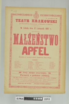 MAŁŻEŃSTWO APFEL