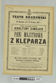 PANI MAJSTROWA Z KLEPARZA