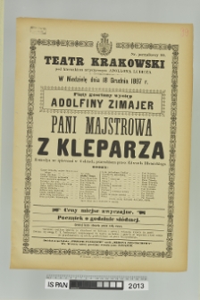 PANI MAJSTROWA Z KLEPARZA