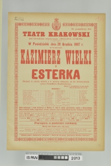 KAZIMIERZ WIELKI I ESTERKA (ESTERKA)