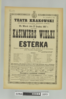 KAZIMIERZ WIELKI I ESTERKA (ESTERKA)