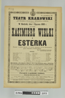 KAZIMIERZ WIELKI I ESTERKA (ESTERKA)