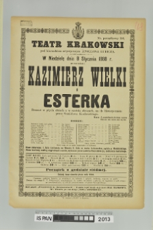 KAZIMIERZ WIELKI I ESTERKA (ESTERKA)