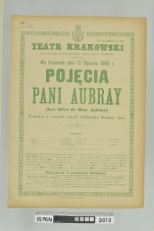 POJĘCIA PANI AUBRAY (LES IDÉES DE MME AUBRAY)