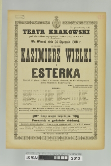 KAZIMIERZ WIELKI I ESTERKA (ESTERKA)