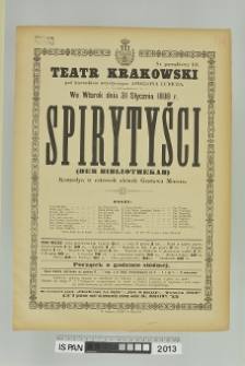 SPIRYTYŚCI ((DER BIBLIOTHEKAR)