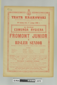 FROMONT JUNIOR & RISLER SENIOR
