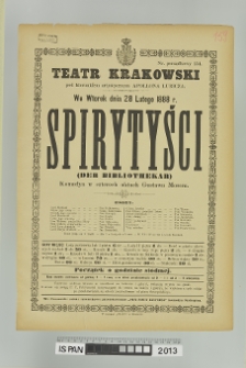 SPIRYTYŚCI ((DER BIBLIOTHEKAR)