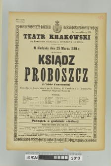 KSIĄDZ PROBOSZCZ (L'ABBE CONSTANTIN)