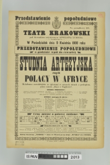 STUDNIA ARTEZYJSKA CZYLI POLACY W AFRYCE