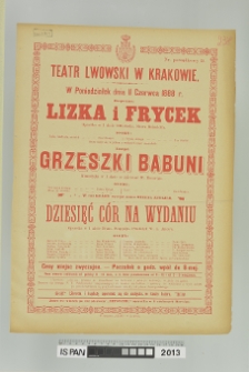 LIZKA I FRYCEK, GRZESZKI BABUNI, DZIESIĘĆ CÓR NA WYDANIU