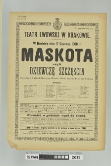 MASKOTA CZYLI DZIEWCZĘ SZCZĘSCIA