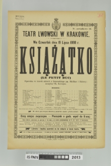 KSIĄŻĄTKO (LE PETIT DUC)
