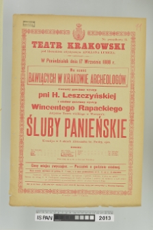 ŚLUBY PANIEŃSKIE