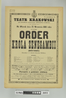 ORDER KRÓLA SENEGAMBII (DÉCORÉ)