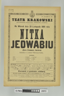 NITKA JEDWABIU (LES FEMMES FORTES)