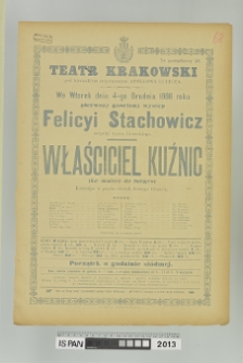 WŁAŚCICIEL KUŹNIC (LE MAITRE DE FORGES)