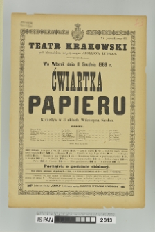 ĆWIARTKA PAPIERU