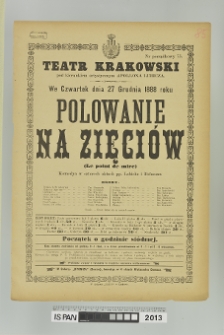 POLOWANIE NA ZIĘCIA (LE POINT DE MIRE)