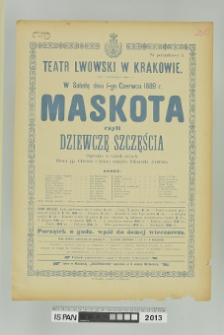 MASKOTA CZYLI DZIEWCZĘ SZCZĘŚCIA