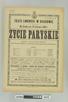 ŻYCIE PARYSKIE