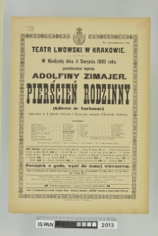 PIERŚCIEŃ RODZINNY (GILLETTE DE NARBONNE)