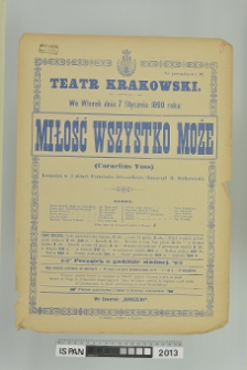 MIŁOŚĆ WSZYSTKO MOŻE (CORNELIUS VOSS)