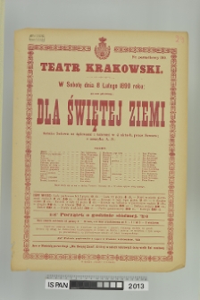 DLA ŚWIĘTEJ ZIEMI