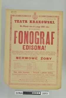 NERWOWE ŻONY ORAZ FONOGRAF EDISONA!