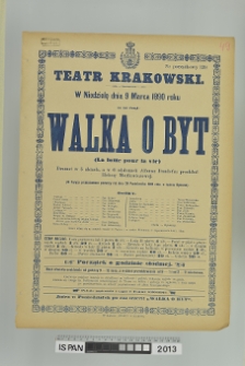 WALKA O BYT (LA LUTTE POUR LA VIE)