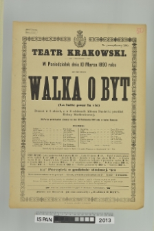 WALKA O BYT (LA LUTTE POUR LA VIE)