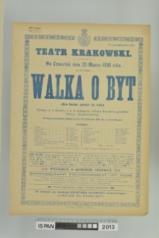 WALKA O BYT (LA LUTTE POUR LA VIE)