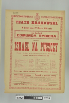 IZRAEL NA PUSZCZY
