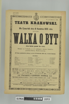WALKA O BYT (LA LUTTE POUR LA VIE)