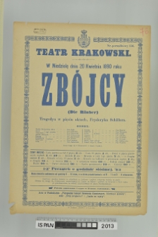 ZBÓJCY (DIE RÄUBER)